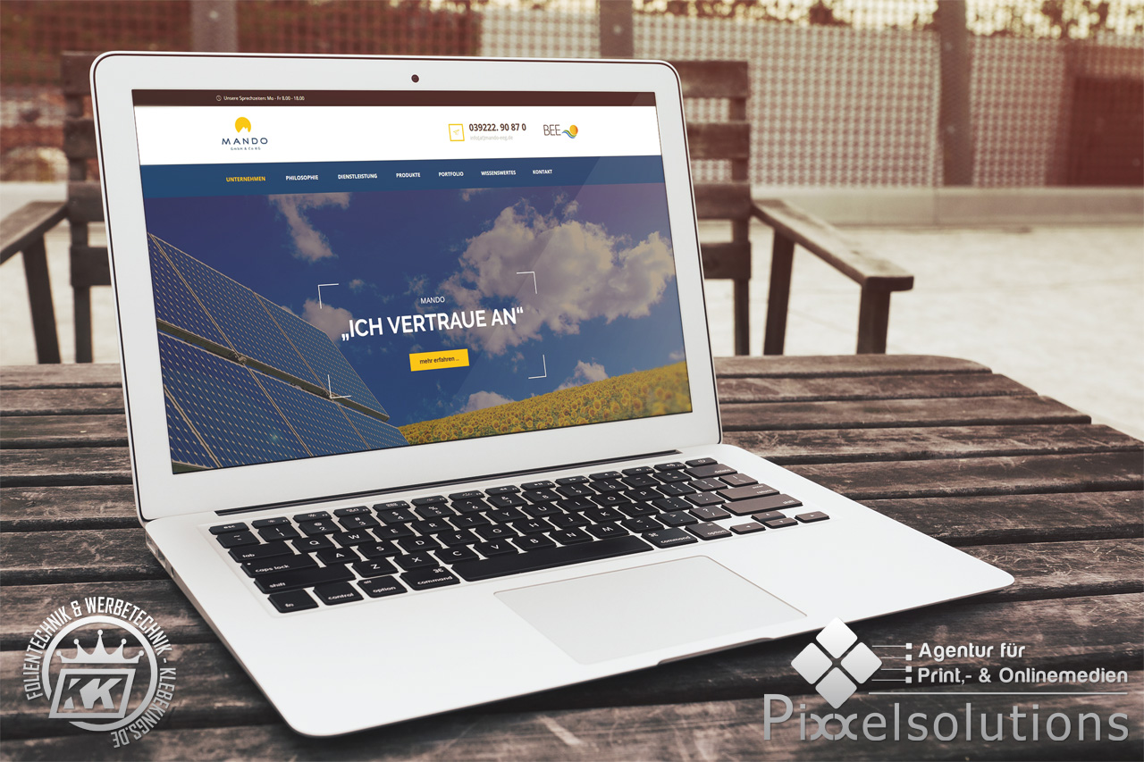Webdesign - Mando GmbH & Co KG