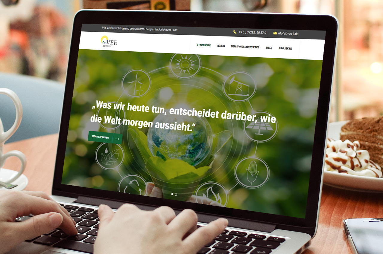 Webdesign - VEE Verein zur Förderung erneuerbarer Energien